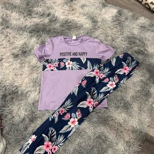 Kids Lavender Floral Set - Positive and Happy